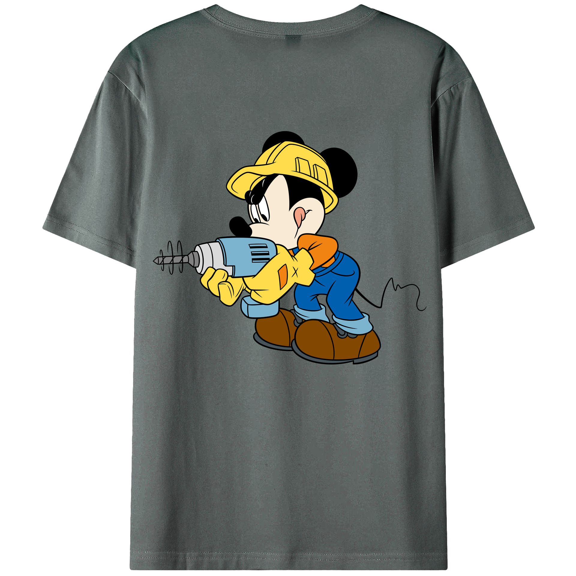 （画像用） ミッキーマウス Mickey Mouse 綿100％半袖Tシャツ（背面プリント）